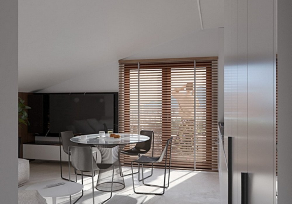 Boka Bay of Kotor, Kamenari district. New apartments in a club-type apartment building.
The distance to the sea is 300m.
The house has four floors, a