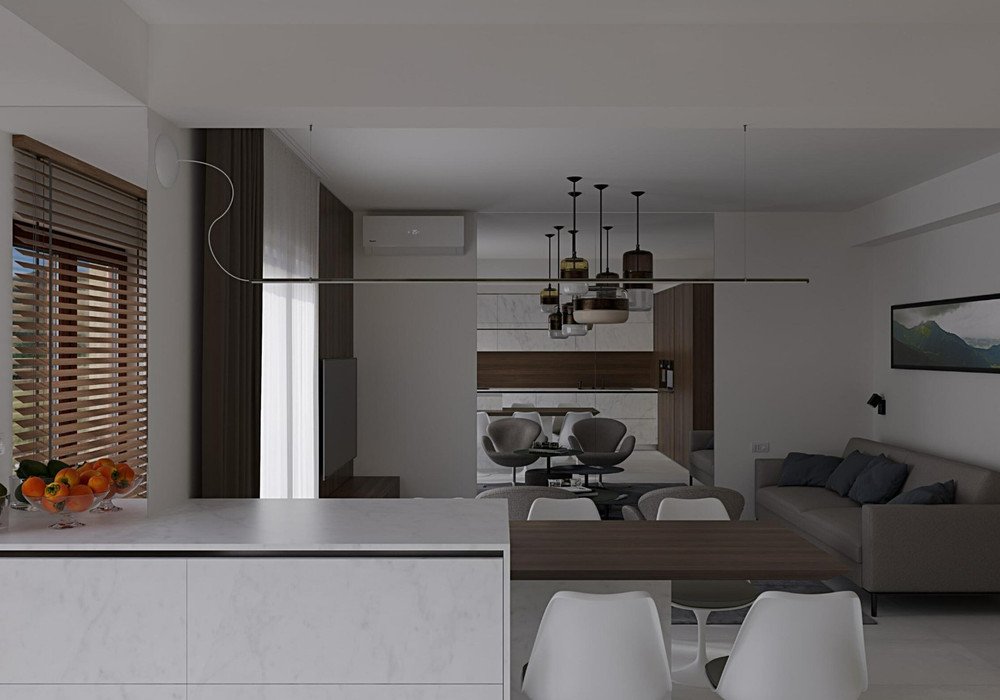 Boka Bay of Kotor, Kamenari district. New apartments in a club-type apartment building.
The distance to the sea is 300m.

The house has four floors, a