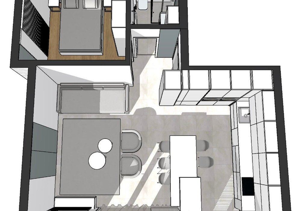 Boka Bay of Kotor, Kamenari district. New apartments in a club-type apartment building.
The distance to the sea is 300m.

The house has four floors, a