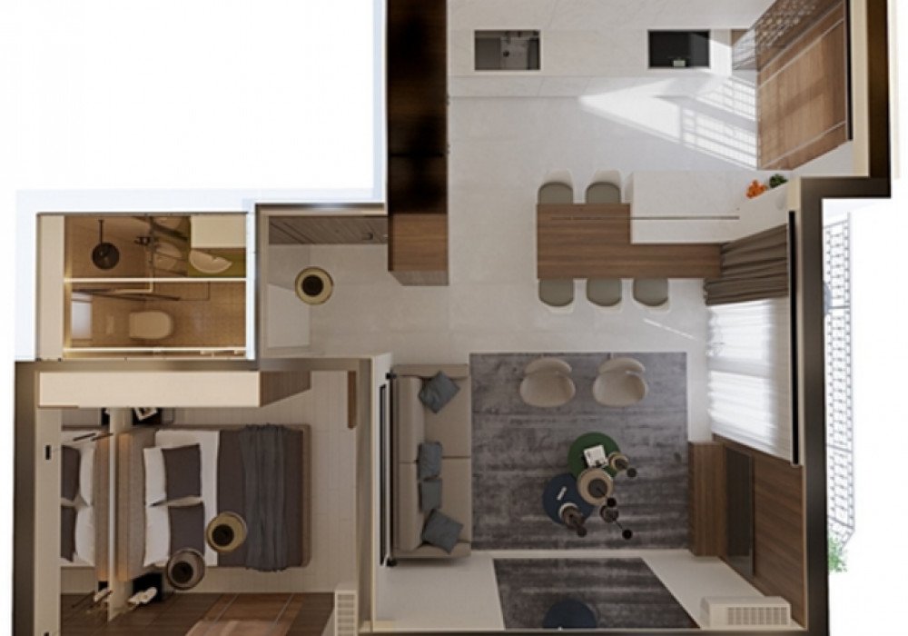 Boka Bay of Kotor, Kamenari district. New apartments in a club-type apartment building.
The distance to the sea is 300m.

The house has four floors, a