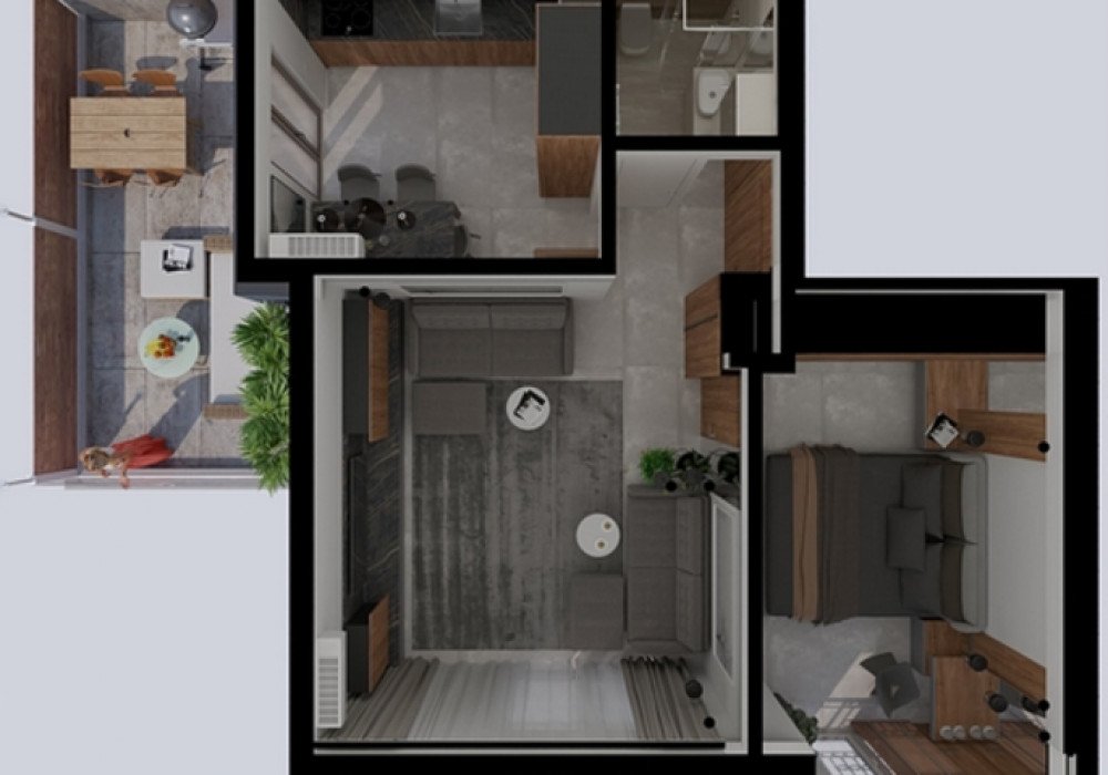 Boka Bay of Kotor, Kamenari district. New apartments in a club-type apartment building.
The distance to the sea is 300m.

The house has four floors, a