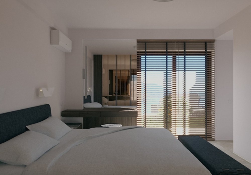 Boka Bay of Kotor, Kamenari district. New apartments in a club-type apartment building.
The distance to the sea is 300m.
The house has four floors, a